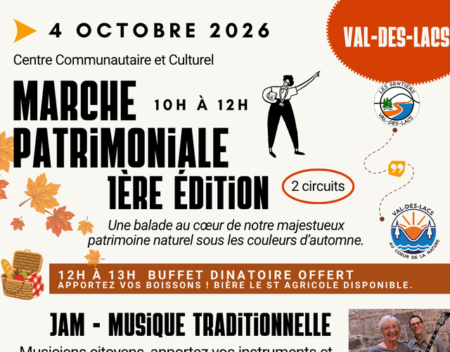 Marche patrimoniale - Buffet dinatoire - Collecte Archives - Jam de musique traditionnelle