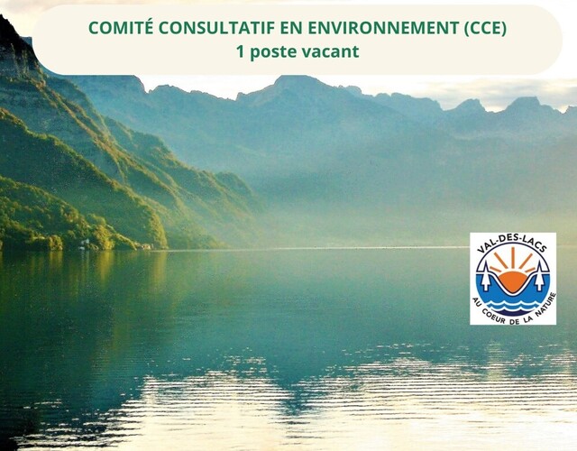 COMITÉ CONSULTATIF DE L'ENVIRONNEMENT (CCE) - 1 POSTE VACANT