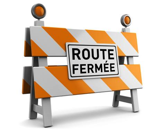 TRAVAUX SUR LE CHEMIN DU LAC À L'ORIGNAL