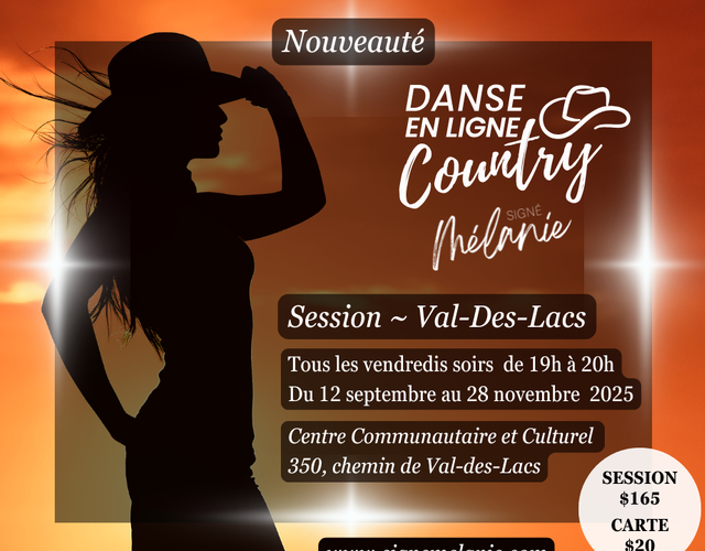Danse en ligne Country
