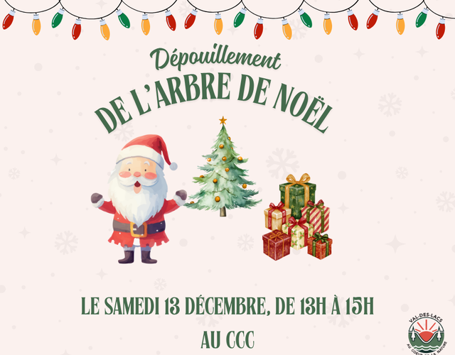 Dépouillement de l'arbre de Noël