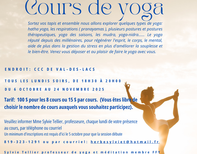 Cours de Yoga