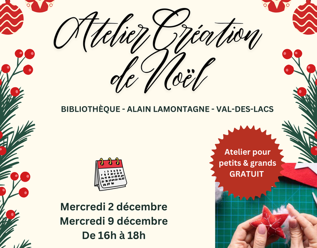 Atelier création de noël