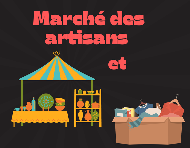 Marché des artisans et vente de garage