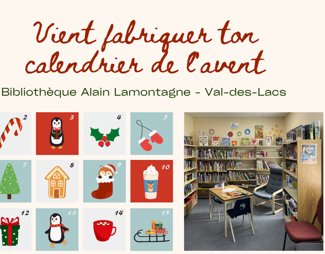 Atelier Calendrier de l'avent