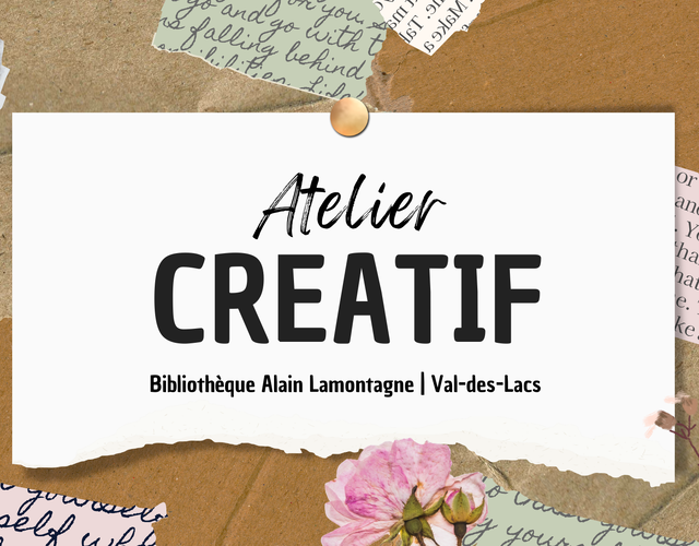 Atelier créatif bibliothèque