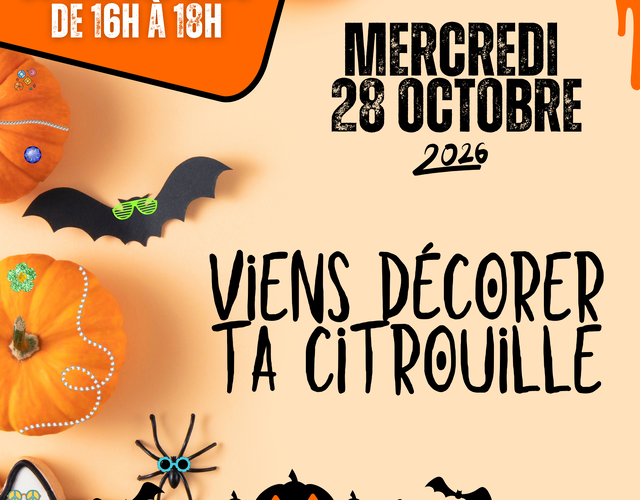 Atelier décoration de citrouille