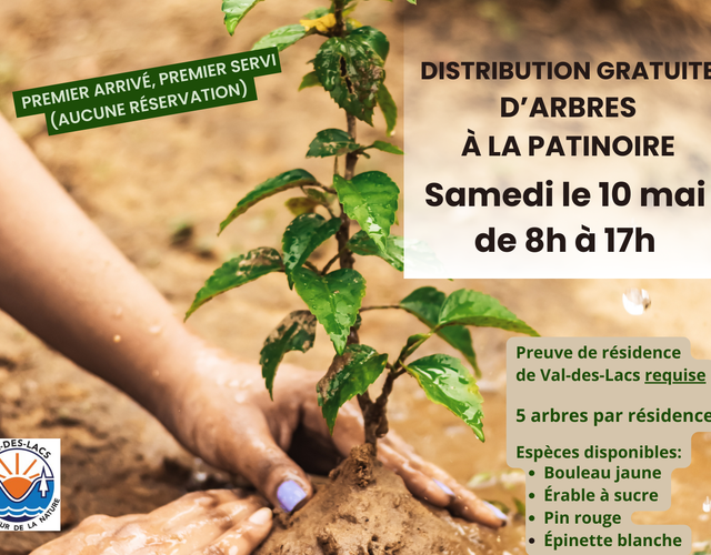 DISTRIBUTION GRATUITE D'ARBRES